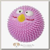 Игрушка для собак резиновая с ароматом клубники EBI "Счастливая птичка", розовая